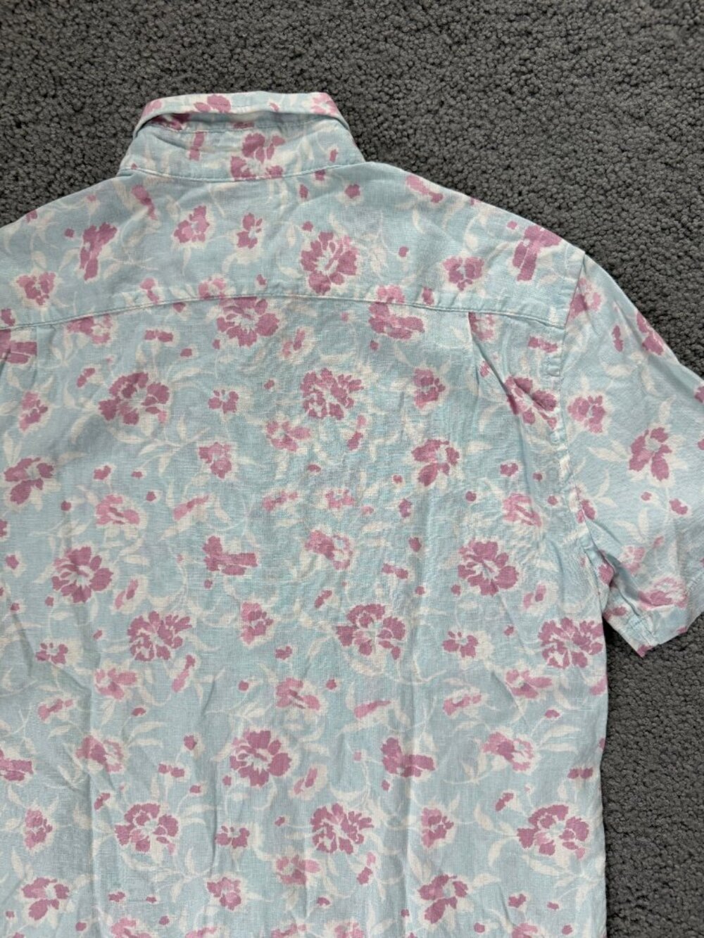 Faherty Men’s Short-Sleeve Breeze Shirt "Clear Waters Blossom" print- Sz. Med. - Picture 10 of 10